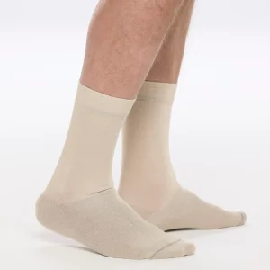 Miesten hopeasukka, kampapuuvilla, beige