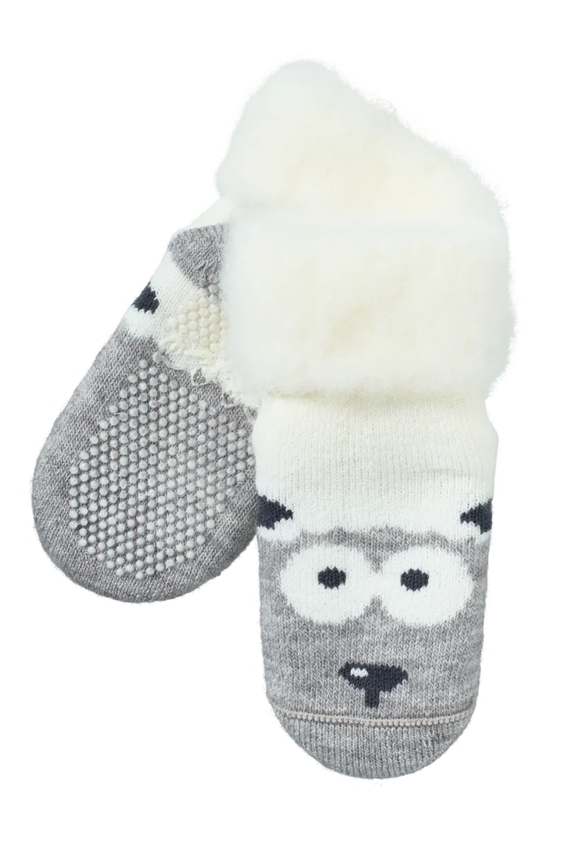 Lasten lammasjarrupörrö - Vaalean harmaa - Image 2