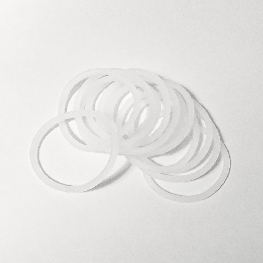 Silikoninen Non Slip hiuslenkki kirkas, 12 kpl